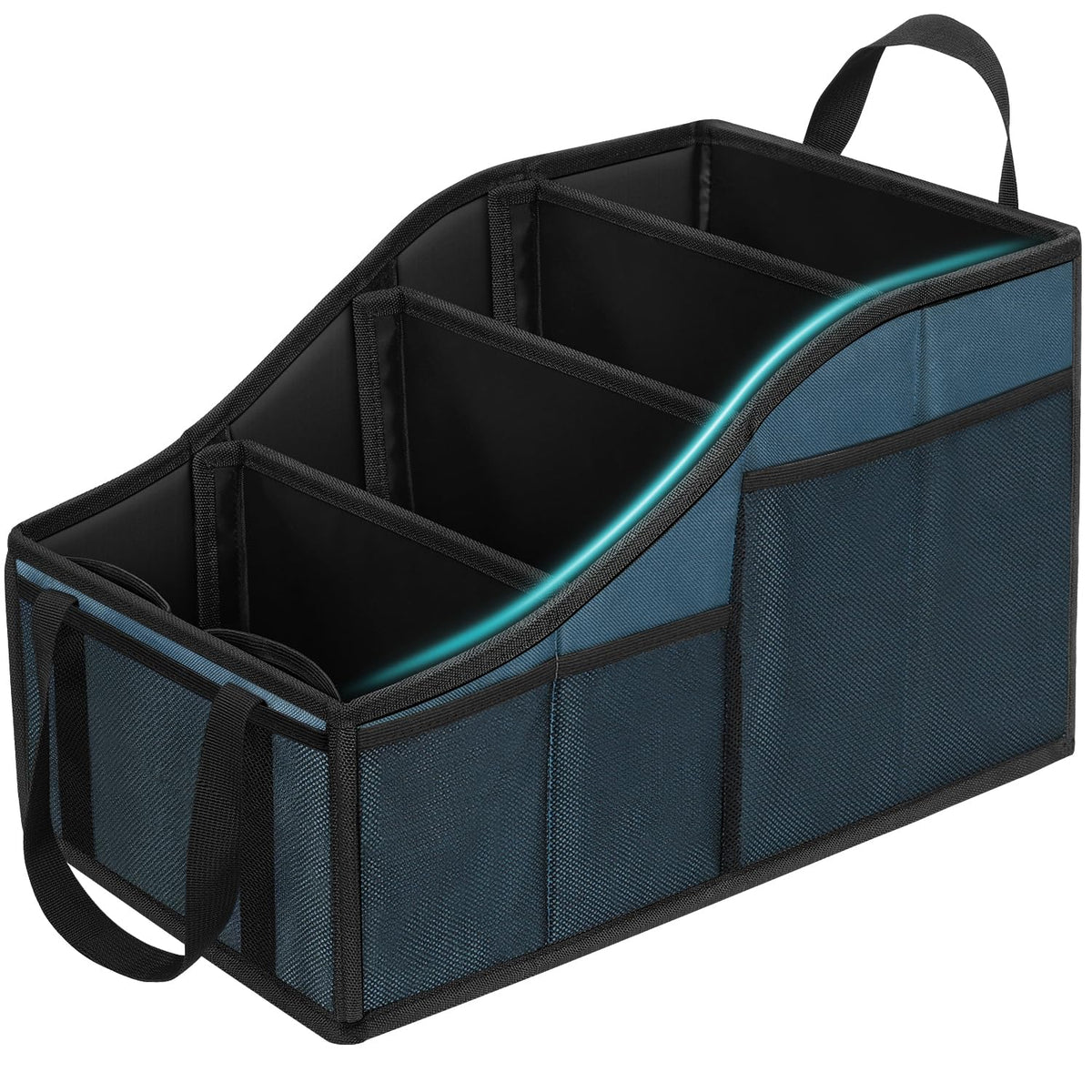 YOHOOLYO Car Seat Organizer with 4 Compartments, 4 Cup Holders