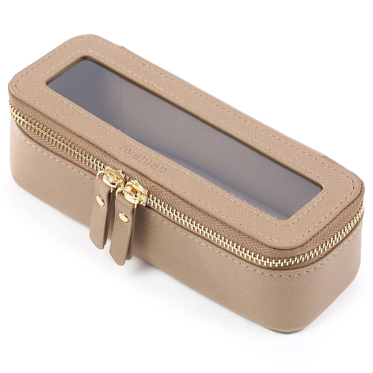 Aveniee Clear Makeup Bag Organizer, Travel Toiletry Bag Cosmetic Case for Women, Make Up Skincare Pouch Car Organizer Bag with Zippers for Essentials,White,Medium Classic