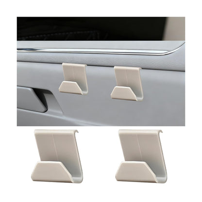 2PCS Car Co-Pilot Glovebox Hooks, Front Passenger Seat Glovebox Storage Hanger for Purse Key Umbrella Cable, Multifunctional Glove Compartment Holder Organizer Hook, Universal Fit (Black)