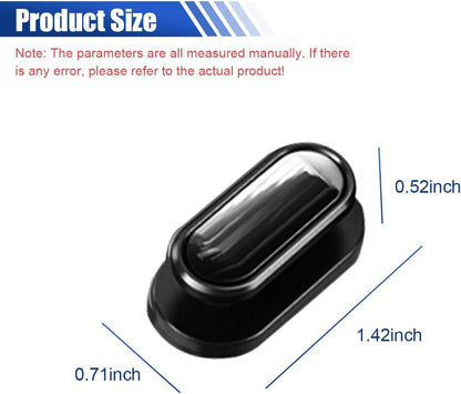 4PCS Black Car Mini Hooks - Multifunctional Self-Adhesive Backseat Hangers Car Storage Hook Stickers on Dashboard - Universal Wall Hanging Hooks for Keys Earphone Cable (Black)