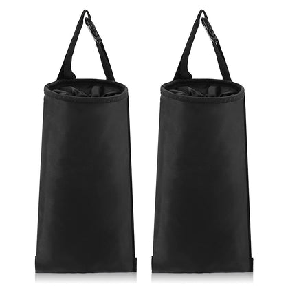 2 Pack Car Trash Bags Car Trash Can Washable Eco-Friendly Seat Back Hanging Car Trash Bag Car Garbage Bag for Car,Travelling,Outdoor