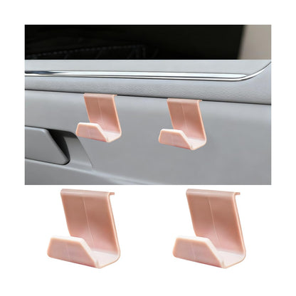 2PCS Car Co-Pilot Glovebox Hooks, Front Passenger Seat Glovebox Storage Hanger for Purse Key Umbrella Cable, Multifunctional Glove Compartment Holder Organizer Hook, Universal Fit (Black)