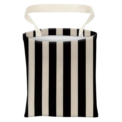 Car Trash Can, Cute Car Trash Bag, Hanging Car Organizer and Storage Bag, Trash Bin for Car Accessories, Vehicle, Travelling, Camping Black White Stripes