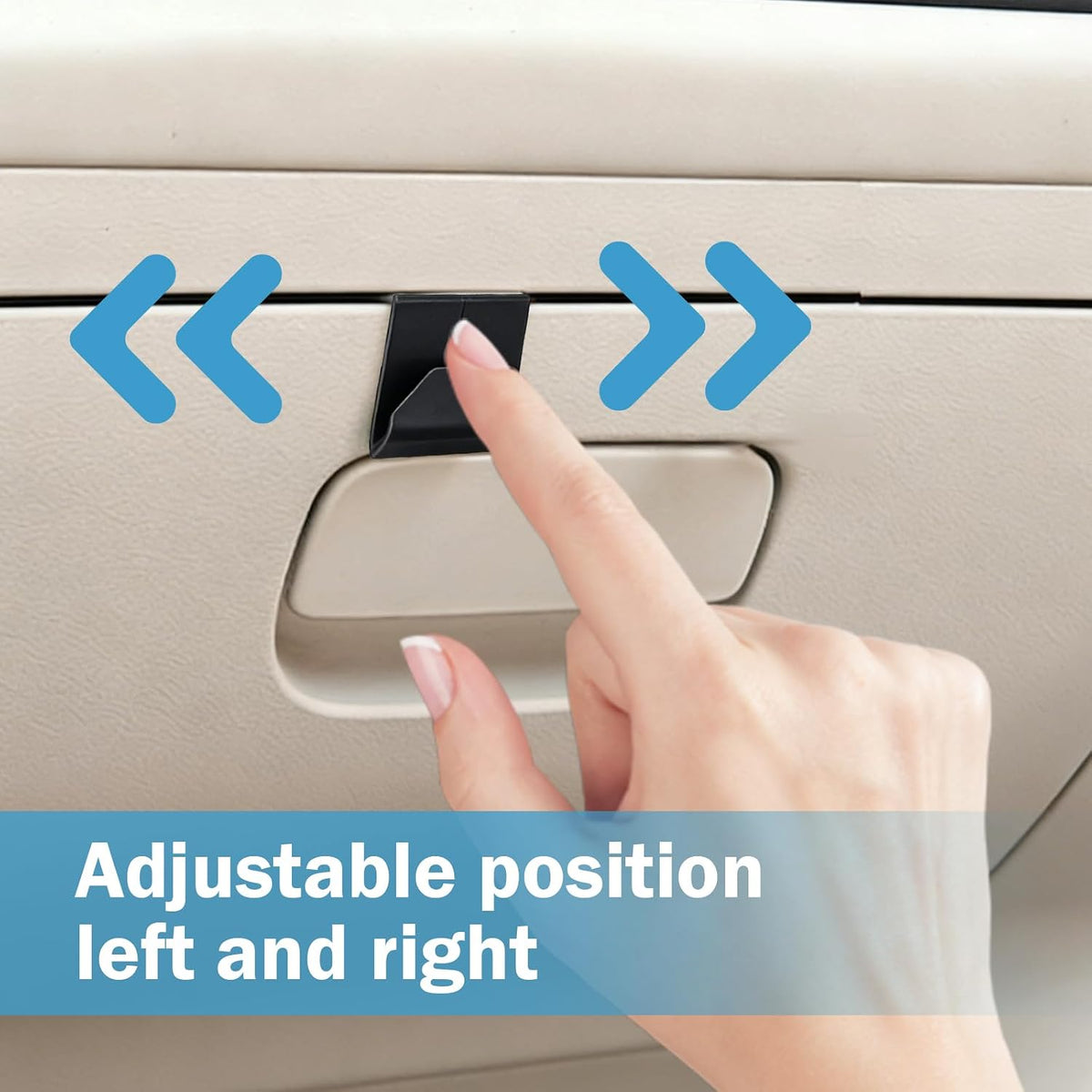 4 PCS Car Co-Pilot Glovebox Hooks, Hanger Storage Organizer for Cars, Co-Pilot Glove Box Purse Hook, Universal for Most Cars (Black)
