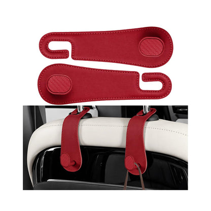 2PCS Car Headrest Hook, Strong Load-Bearing, Hidden Design, Black