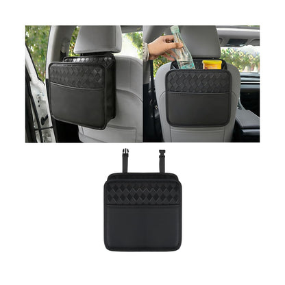 Mandark PU Leather Car Seat Back Organizer, Black