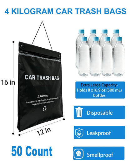 Car Trash Bags Hanging, Trash Bag for Car Disposable,