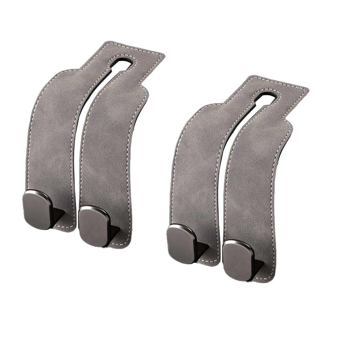 GoldenLife Headrest Hooks for Car, 2 Pack Premium Car Bag Hooks | Secure Heavy-Duty, Elegant & Universal Fit Car Hooks for Purses Handbags Grocery & Backpacks (Black)