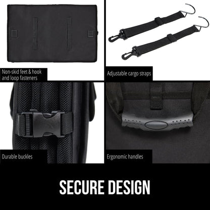GORILLA GRIP Trunk Organizer for SUV and Cars, Large Capacity Black