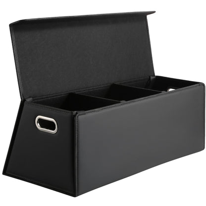 Fyzeoty Car Trunk Organizer for SUV and Sedan, Black, 29.5 inches