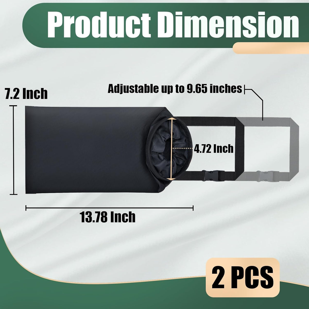ecocstm 2 PCS Car Trash Bags, Car Accessories Washable Garbage Bag Hanging
