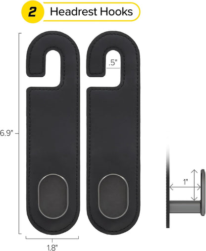 Wrap-It Storage Headrest Hook (2-Pack) - Car Accessories