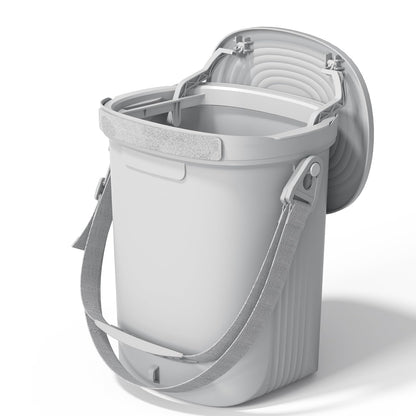 Garoopion Soft Silicone Car Trash Can 1.9 Gallon with Leakproof Design