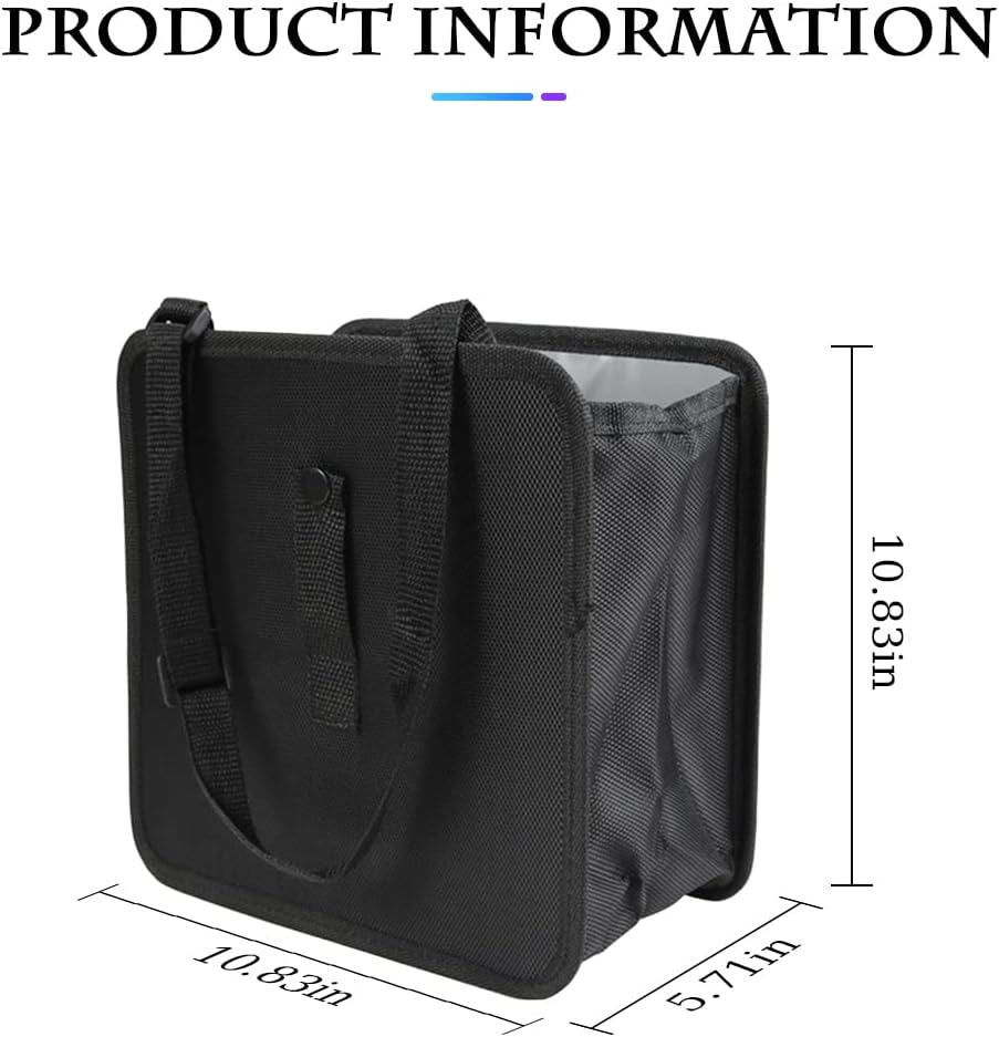 Fekey&JF Foldable Waterproof Car Trash Can, Large