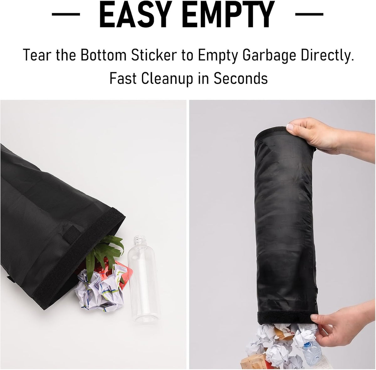 Car Trash Bag, Reusable & Washable, Easy Hanging Car Garbage Bag, 2pcs