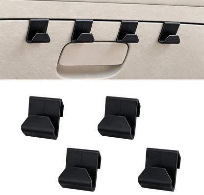4 PCS Car Co-Pilot Glovebox Hooks, Hanger Storage Organizer for Cars, Co-Pilot Glove Box Purse Hook, Universal for Most Cars (Black)