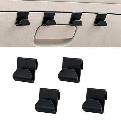 4 PCS Car Co-Pilot Glovebox Hooks, Hanger Storage Organizer for Cars, Co-Pilot Glove Box Purse Hook, Universal for Most Cars (Black)