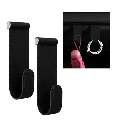 2 PCS Car Co-Pilot Glovebox Hooks, Vehicle Glovebox Storage Hanger Passenger Seat Hanging Hook, Anti-Scratch Auto Glove Box Hanger Interior Organizer for Handbags Purses Umbrellas (Orange)