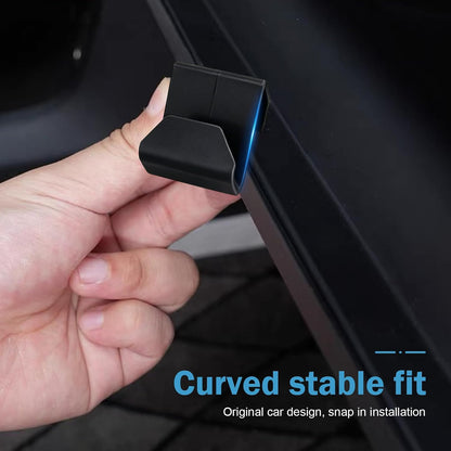 4 PCS Car Co-Pilot Glovebox Hooks, Hanger Storage Organizer for Cars, Co-Pilot Glove Box Purse Hook, Universal for Most Cars (Black)