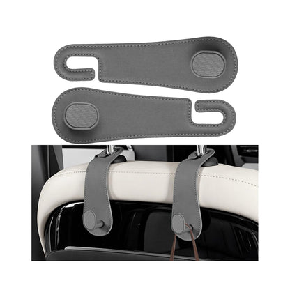 2PCS Car Headrest Hook, Strong Load-Bearing, Hidden Design, Black