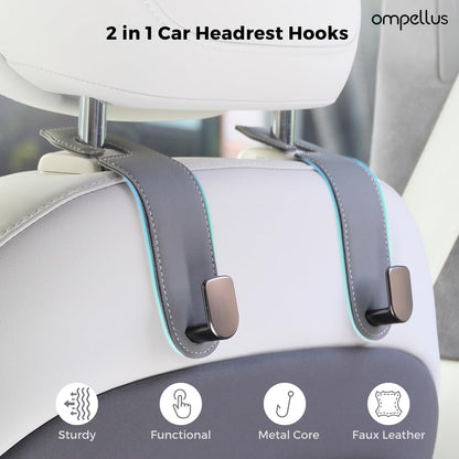 Car Purse Holder,2 Pack Leather Car Purse Hook,Car Organization Accessories
