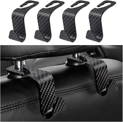 Utility Car Headrest Hidden Hook 33lb(Max) Car Hooks for Purses and Bags,Hat Holder for Truck Seat Hanger Storage Organizer for Coats,Umbrellas,Grocery Bags,Handbags Universal Car Accessories