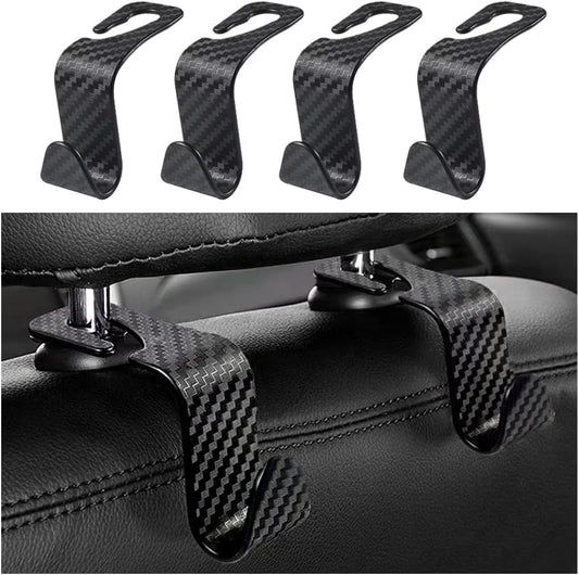Utility Car Headrest Hidden Hook 33lb(Max) Car Hooks for Purses and Bags,Hat Holder for Truck Seat Hanger Storage Organizer for Coats,Umbrellas,Grocery Bags,Handbags Universal Car Accessories