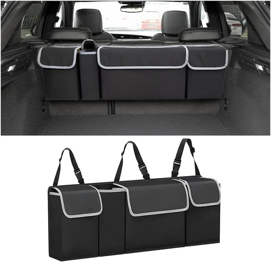 AUCELI Car Trunk Organizer, Hanging Backseat Storage Bag, Black