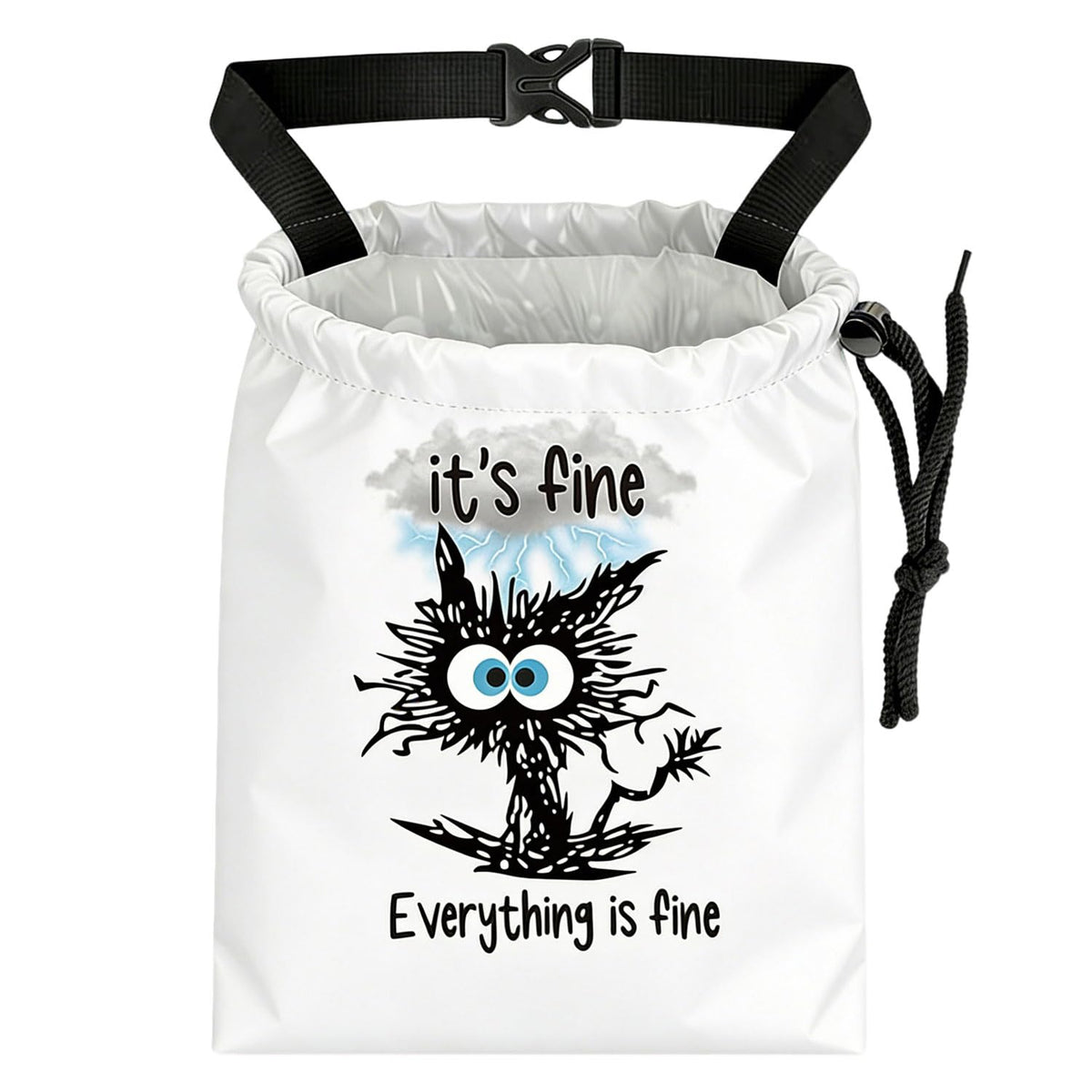 Black Bow Car Trash Bag - Waterproof Car Trash Bag Hanging Leakproof Car Garbage Bag - Washable Reusable Trash Bag for Car Interior Hanging Organizer Storage Vehicle Travelling Camping