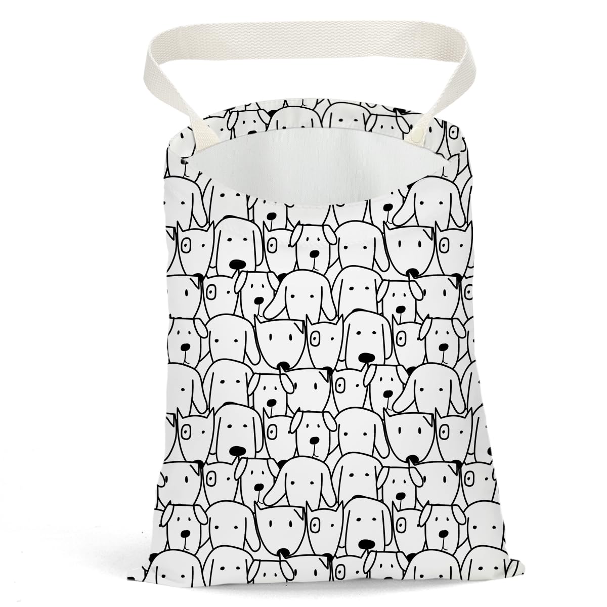 Car Trash Bag Car Garbage Bag Hanging Cars Trash Can, Waterproof Cars Back Seat Organizer for Vehicle Travelling Campingg Animal Dog Cow Leopard Decor