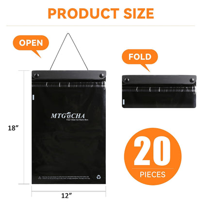 Disposable Car Trash Bags Hanging(20 Pcs),Leak-Proof,Smell-Proof
