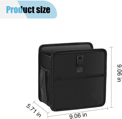 Car Trash Can, Hanging Waterproof & Leakproof Autmotive Storage Bag, Foldable Washable Vehicle Garbage Container, 2 Gallon Portable Auto Rubbish Bin for Sedan SUV Truck (Small)
