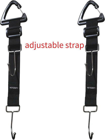 Car Purse Hook Double Hooks 2 Pack Stainless Steel Bag Hanger Holder for Car Headrest glovebox Hanging handbag Grocery Bags Backpack Coats Hats Front Seat Back Storage Hook Strap