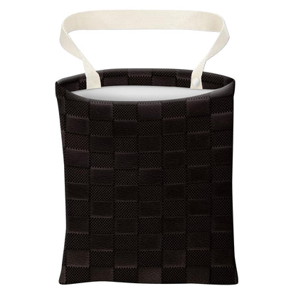Car Trash Can, Cute Car Trash Bag, Hanging Car Organizer and Storage Bag, Trash Bin for Car Accessories, Vehicle, Travelling, Camping Black White Stripes