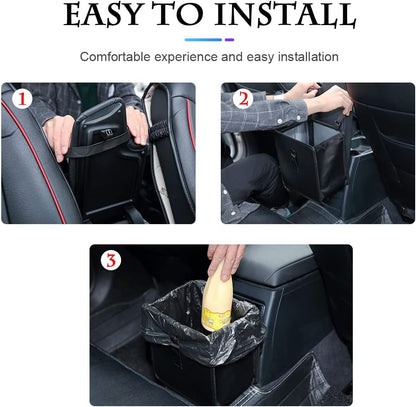 Fekey&JF Foldable Waterproof Car Trash Can, Large