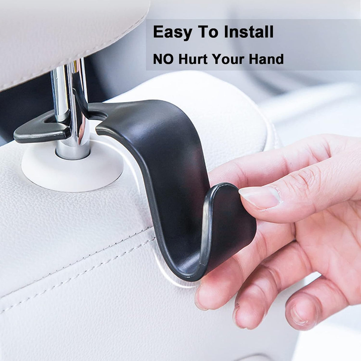 4 Pack Car Seat Headrest Hook Vehicle Backpack Hooks Hanger