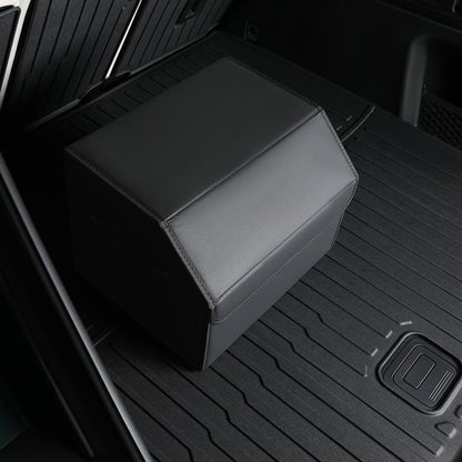 Car Trunk Organizer, Leather Material, Sturdy and Durable, Waterproof and Stain-Resistant Surface, Wipes Clean Easily, Collapsible to Save Space, Say Goodbye to Clutter, for SUVs & Sedans