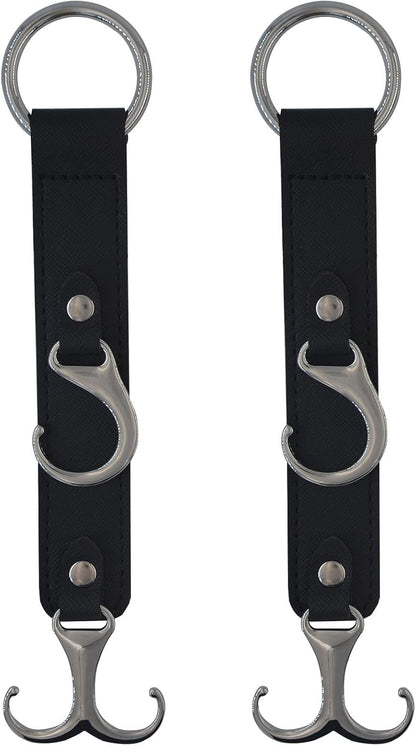 Car Headrest Hook 2 Pack Faux Leather Hanger Purse Bag Holder Purse Hook