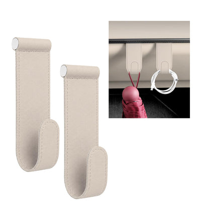 2 PCS Car Co-Pilot Glovebox Hooks, Vehicle Glovebox Storage Hanger Passenger Seat Hanging Hook, Anti-Scratch Auto Glove Box Hanger Interior Organizer for Handbags Purses Umbrellas (Orange)