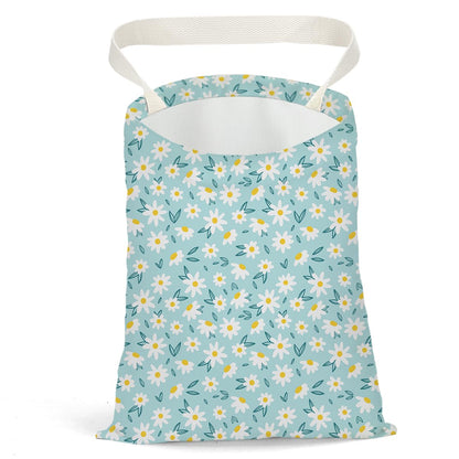 Flower Car Trash Bag Car Garbage Bag Hanging Cars Trash Can, Spring Decor Waterproof Cars Back Seat Organizer for Vehicle Travelling Camping
