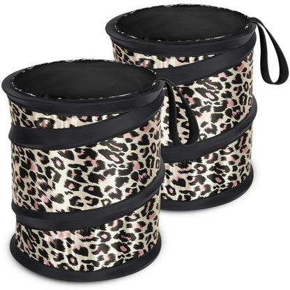 Car Trash Can, 2 Packs Mini Collapsible Pop-up Compact Garbage Can