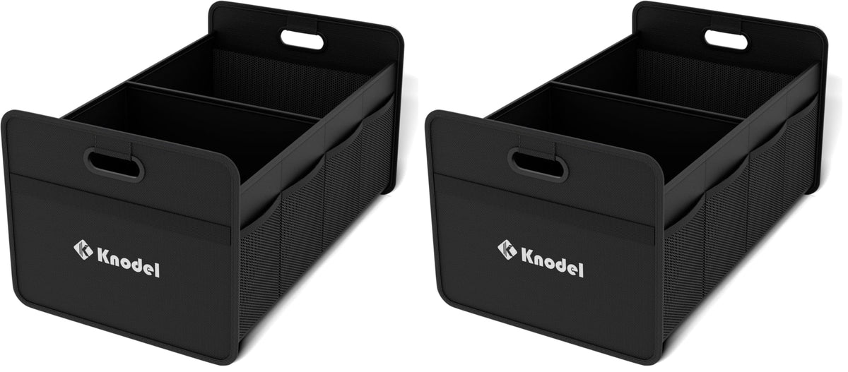 K KNODEL Foldable Trunk Storage Organizer for Car and Sedan (Small, Black)