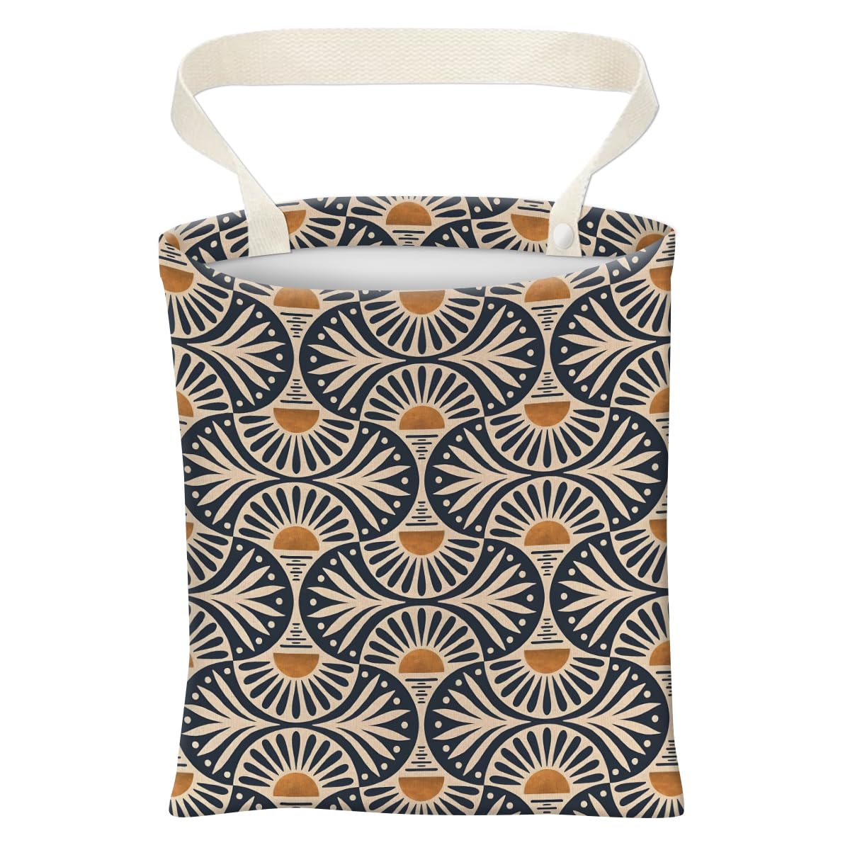 Car Trash Can, Cute Car Trash Bag, Hanging Car Organizer and Storage Bag, Trash Bin for Car Accessories, Vehicle, Travelling, Camping Black White Stripes