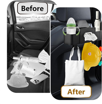 Back Seat Car Organizer with Extra Large Capacity 4-in-1 Multifunctional