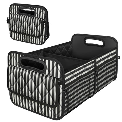 Deosk Trunk Organizer and Storage with Reinforced Handles,Car Accessories for Women/Men 50L Waterproof Polyester Trunk Organzier for Car/SUV/Minivan/Truck(Medium,Leopard print)