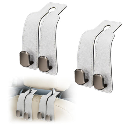 Car Seat Hooks Dual Hangers Storage Organization Gadgets Accessories 2 Pack