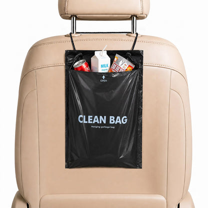 50 PCS Disposable Hanging Car Trash Bags, 2 Gallon Garbage Bag(13.4"x7.8")