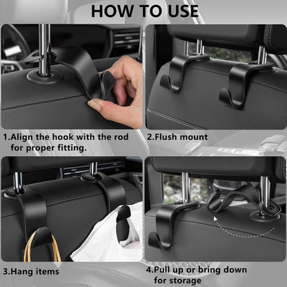 DTDNZKN 8-Pack Car Seat Back Storage Hook