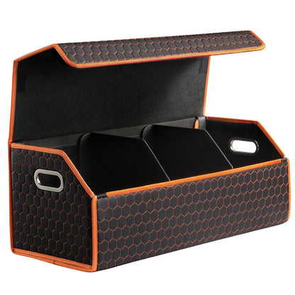 Fyzeoty Car Trunk Organizer for SUV and Sedan, Black, 16.5 inches