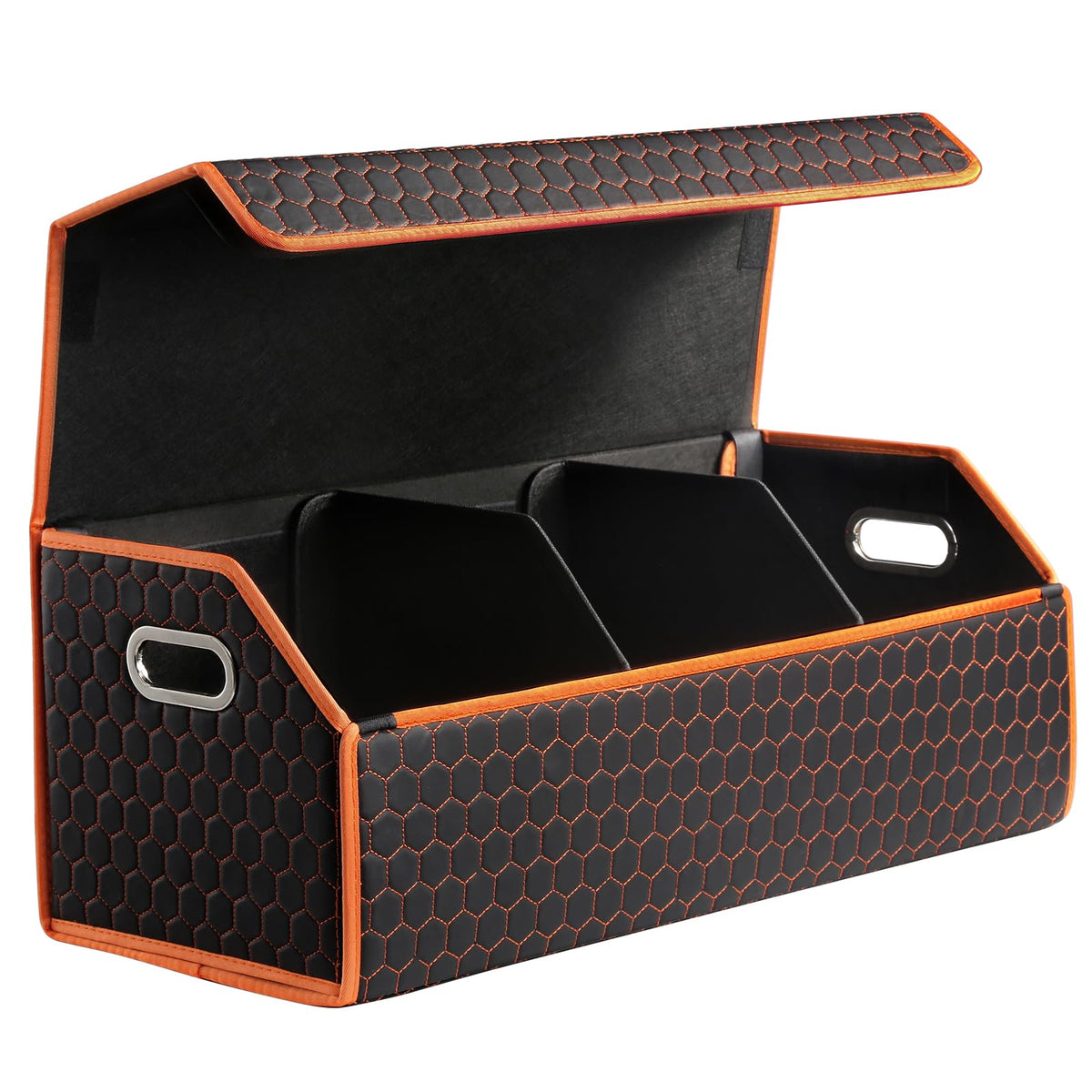 Fyzeoty Car Trunk Organizer for SUV and Sedan, Black, 29.5 inches